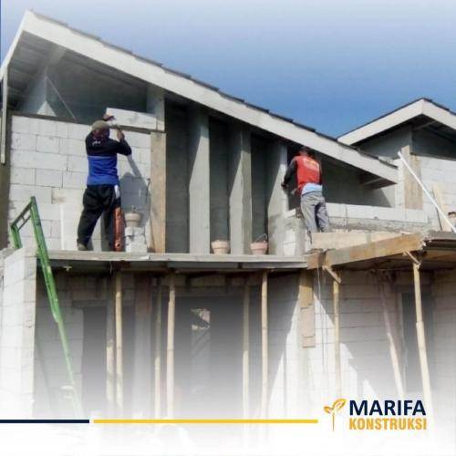 Marifa Konstruksi Puri Marifa Ngunut - Proses Pembangunan Rumah Bagian Depan